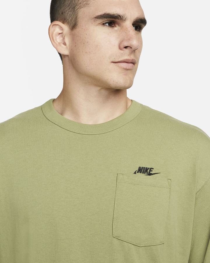 Camiseta Nike Sportswear Premium Essentials Long-Sleeve Pocket Hombre Negras | AITXY-6125