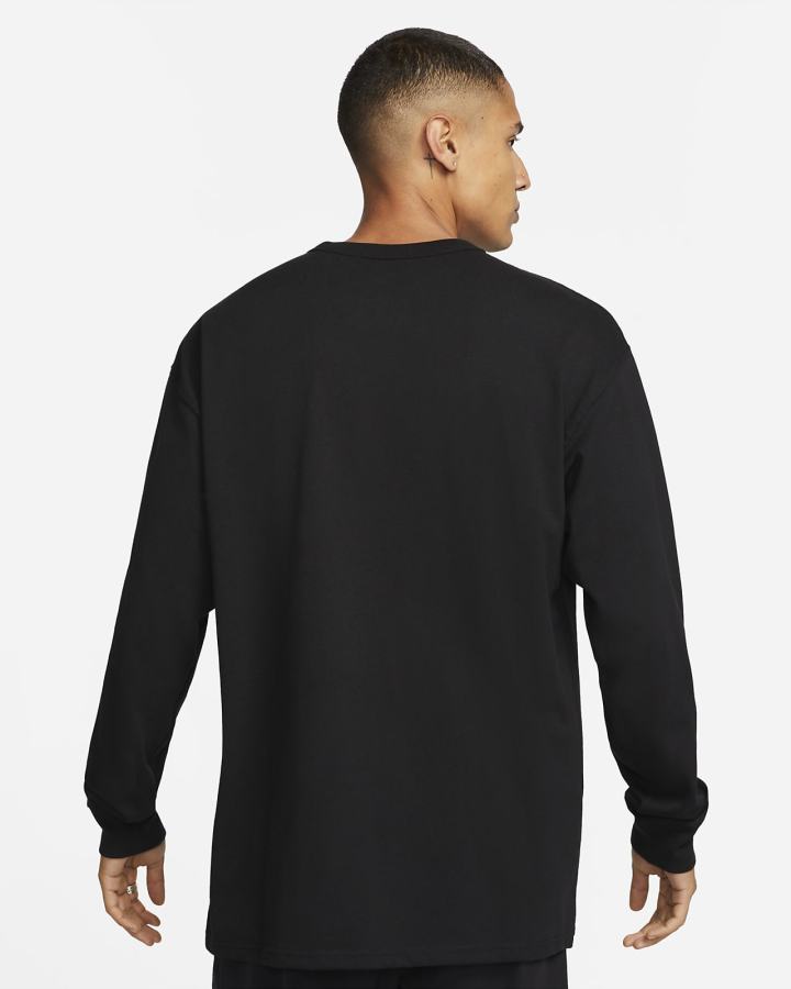 Camiseta Nike Sportswear Premium Essentials Long-Sleeve Pocket Hombre Negras | CGITW-6742