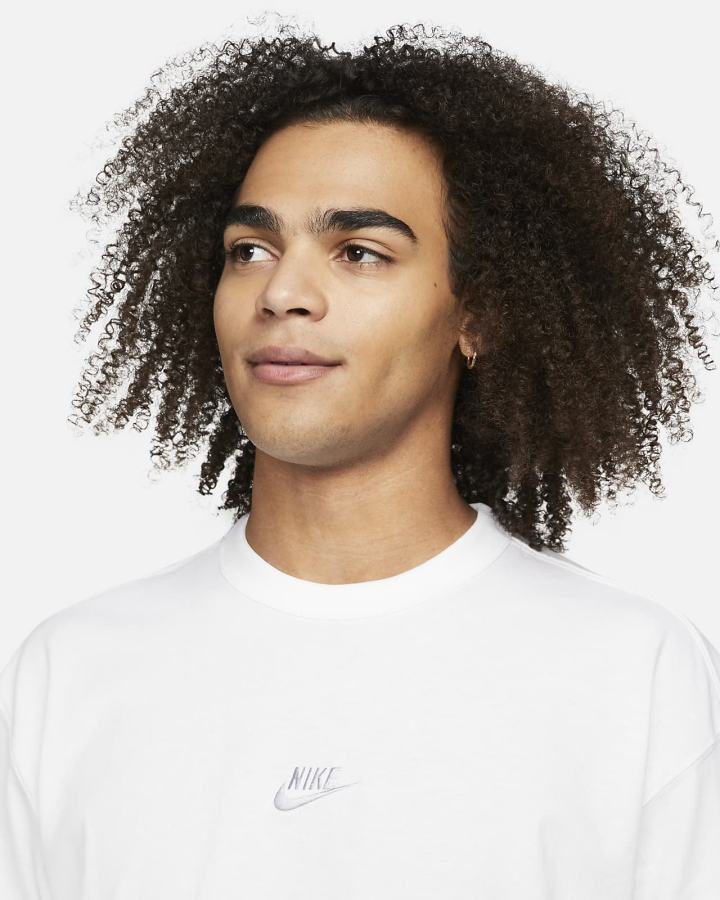 Camiseta Nike Sportswear Premium Essentials Hombre Blancas | ITUEB-5346
