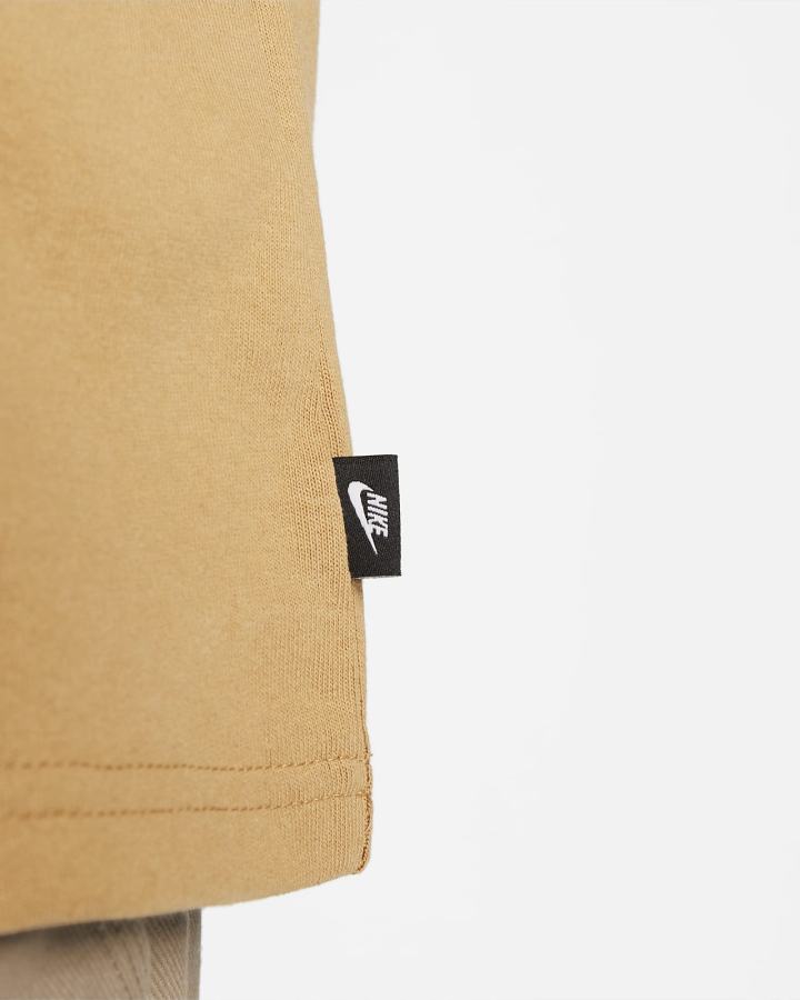 Camiseta Nike Sportswear Premium Essentials Long-Sleeve Pocket Hombre Doradas | JKBWS-9125