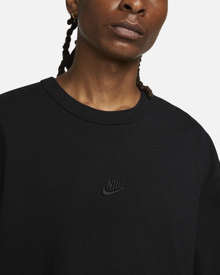 Camiseta Nike Sportswear Premium Essentials Hombre Negras | NBQZI-3275