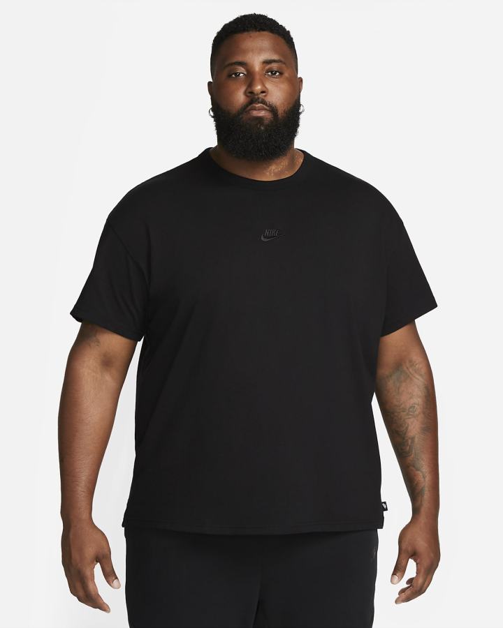 Camiseta Nike Sportswear Premium Essentials Hombre Negras | NBQZI-3275