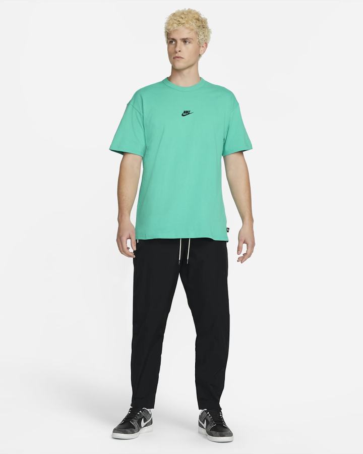 Camiseta Nike Sportswear Premium Essentials Hombre Turquesa Negras | NWRDC-6194