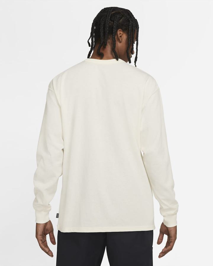 Camiseta Nike Sportswear Premium Essentials Long-Sleeve Pocket Hombre Blancas | PCKYX-1607