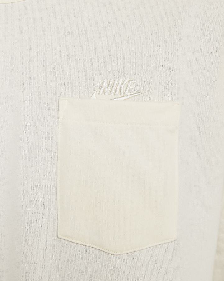 Camiseta Nike Sportswear Premium Essentials Long-Sleeve Pocket Hombre Blancas | PCKYX-1607