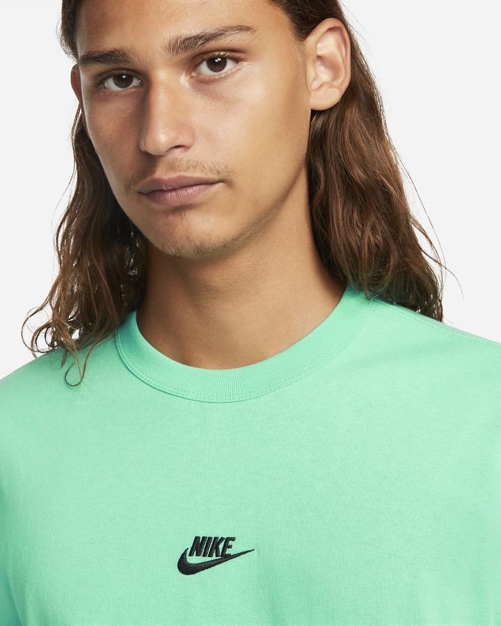 Camiseta Nike Sportswear Premium Essentials Hombre Verde | POWZQ-4592