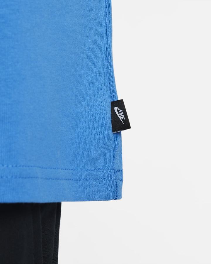 Camiseta Nike Sportswear Premium Essentials Long-Sleeve Pocket Hombre Azules Claro Negras | SIOXD-4385