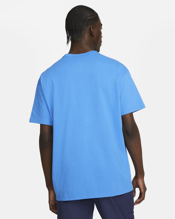 Camiseta Nike Sportswear Premium Essentials Hombre Azules Claro Negras | SNGKD-1603