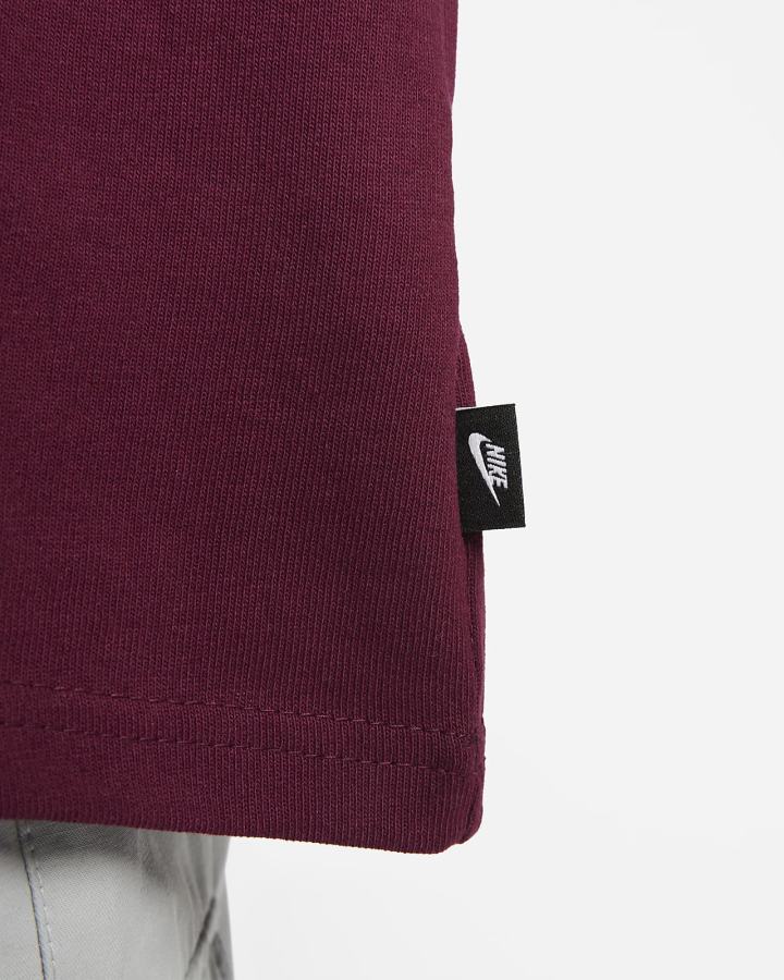 Camiseta Nike Sportswear Premium Essentials Long-Sleeve Pocket Hombre Burdeos | VDTYG-0963