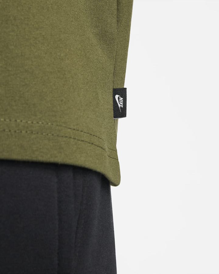 Camiseta Nike Sportswear Premium Essentials Long-Sleeve Pocket Hombre Verde Negras | XPLAN-0826