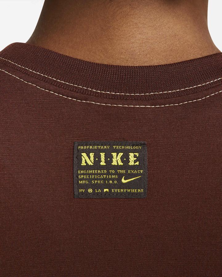 Camiseta Nike Sportswear Slim Fit Cropped Mujer Marrones Naranjas | FQUKD-5876