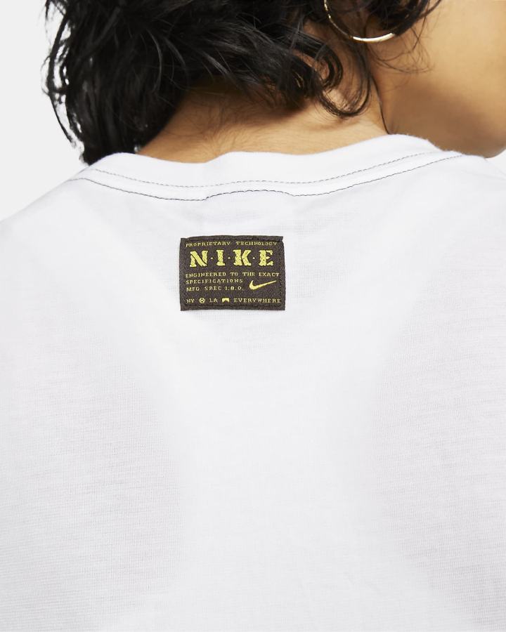 Camiseta Nike Sportswear Slim Fit Cropped Mujer Blancas Gris | NCGUR-2165
