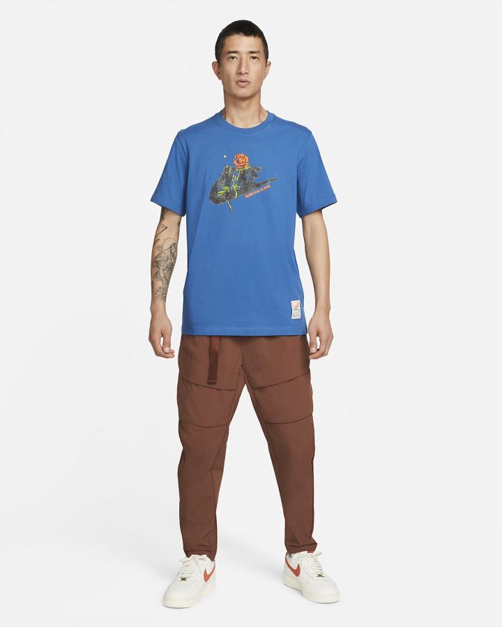 Camiseta Nike Sportswear Sole Hombre Azules Oscuro | HTILM-7136
