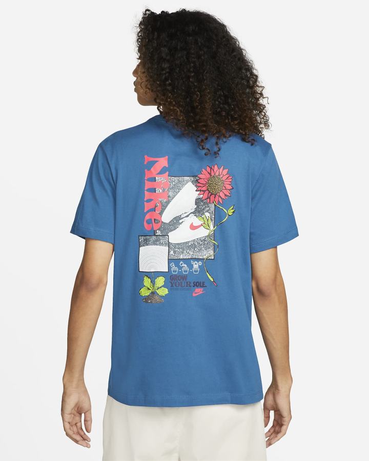 Camiseta Nike Sportswear Sole Hombre Azules Oscuro | KTACP-5274