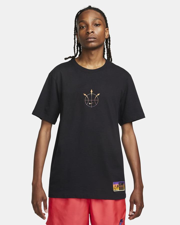 Camiseta Nike Sportswear Summer Hoops Hombre Negras | LWNUK-8067