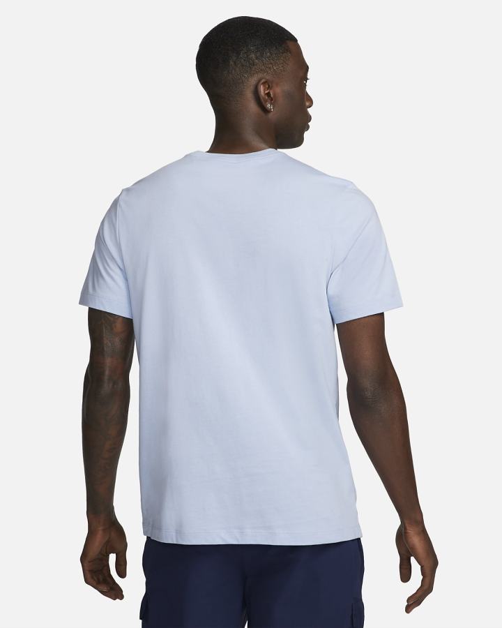 Camiseta Nike Sportswear Swoosh Hombre Azules Claro Blancas | PMWUD-1935