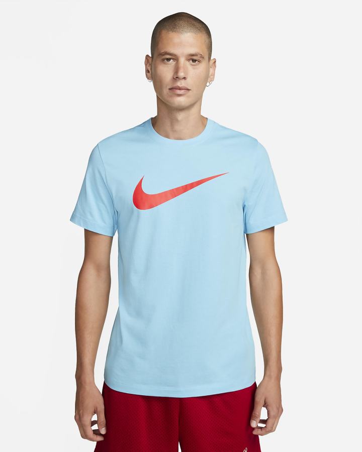 Camiseta Nike Sportswear Swoosh Hombre Azules Rojas Claro | WIDPL-5904
