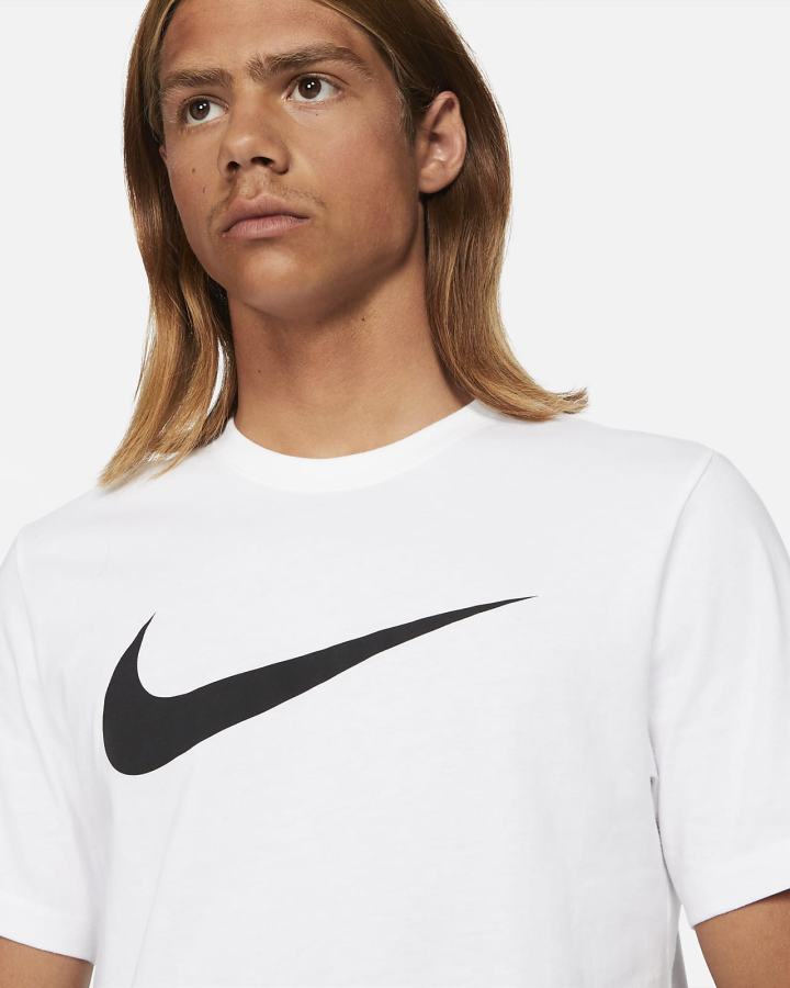 Camiseta Nike Sportswear Swoosh Hombre Blancas Negras | UKEWI-8631