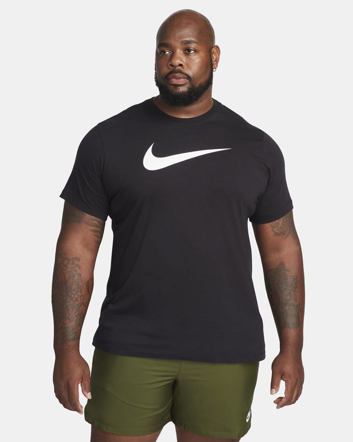 Camiseta Nike Sportswear Swoosh Hombre Blancas Negras | UKEWI-8631