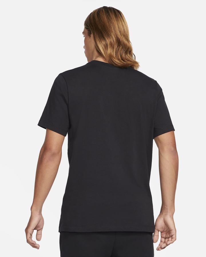 Camiseta Nike Sportswear Swoosh Hombre Negras Blancas | QNGWC-9185