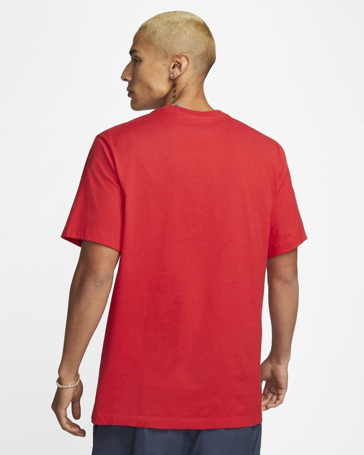 Camiseta Nike Sportswear Swoosh Hombre Rojas Azul Marino | RHTZS-0245