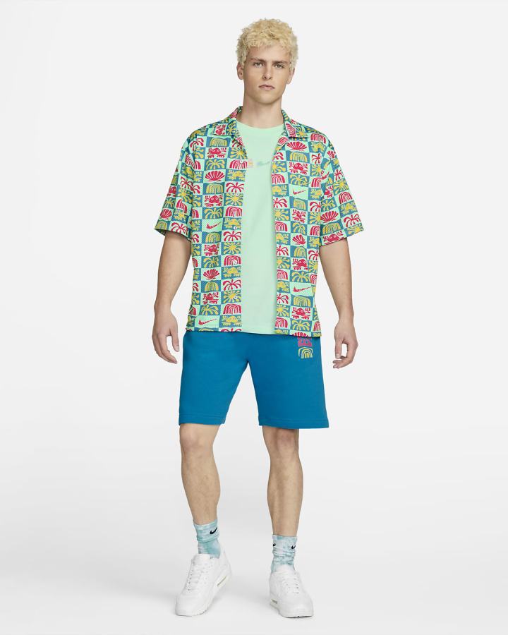 Camiseta Nike Spring Top Hombre Azules Verde Menta | KVFGD-1586