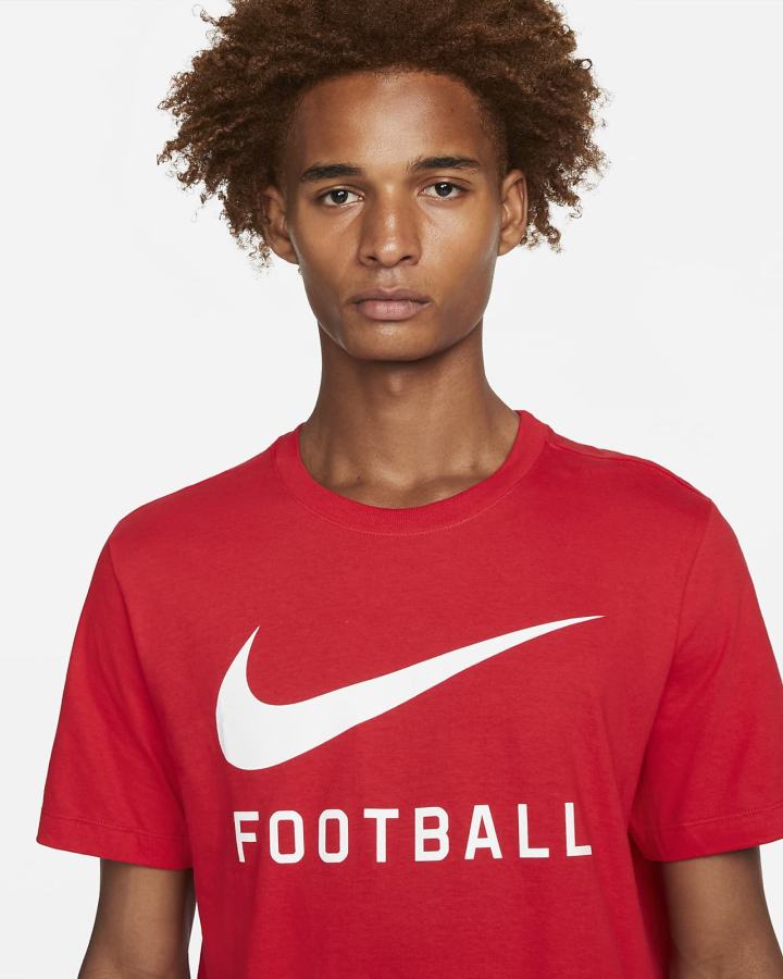 Camiseta Nike Swoosh Hombre Azul Real Azules | DRXJI-1498
