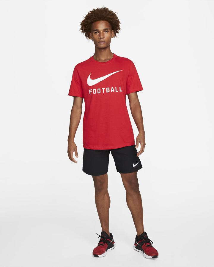 Camiseta Nike Swoosh Hombre Azul Real Azules | DRXJI-1498