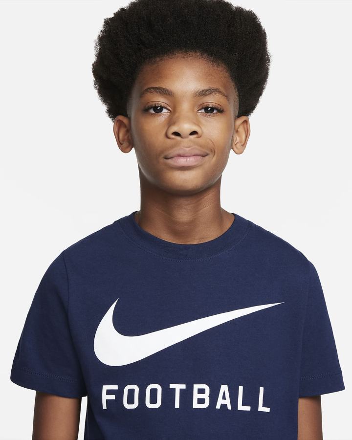Camiseta Nike Swoosh Kids Niño Azul Marino | JYGPR-5019