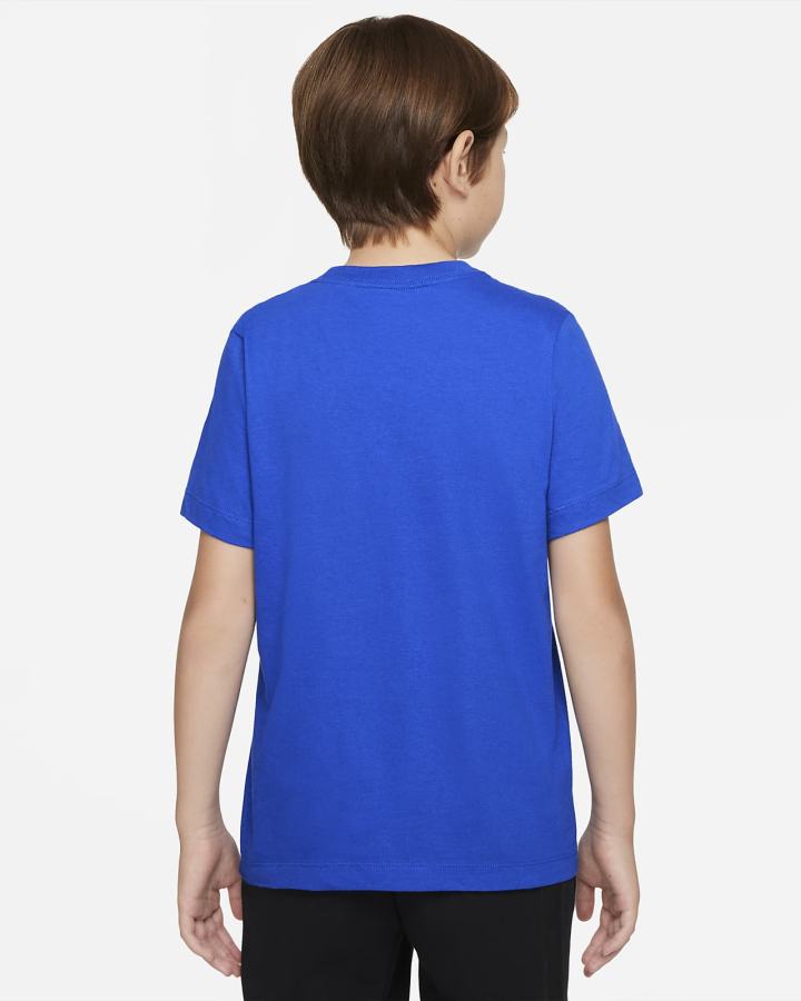 Camiseta Nike Swoosh Kids Niño Azul Real Azules | EOZNT-3257