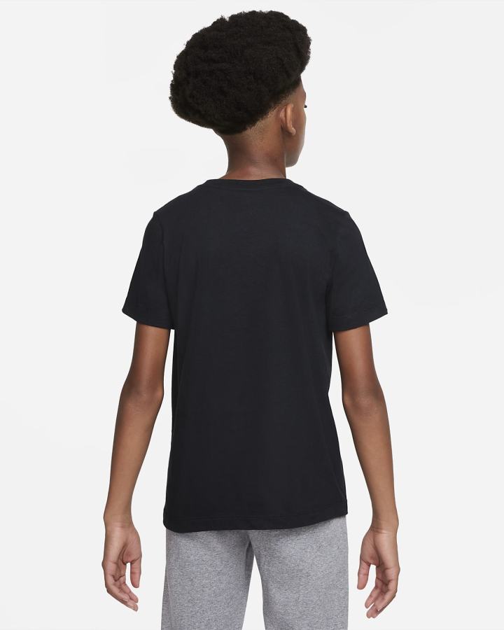 Camiseta Nike Swoosh Kids Niño Negras | DVJKY-0785