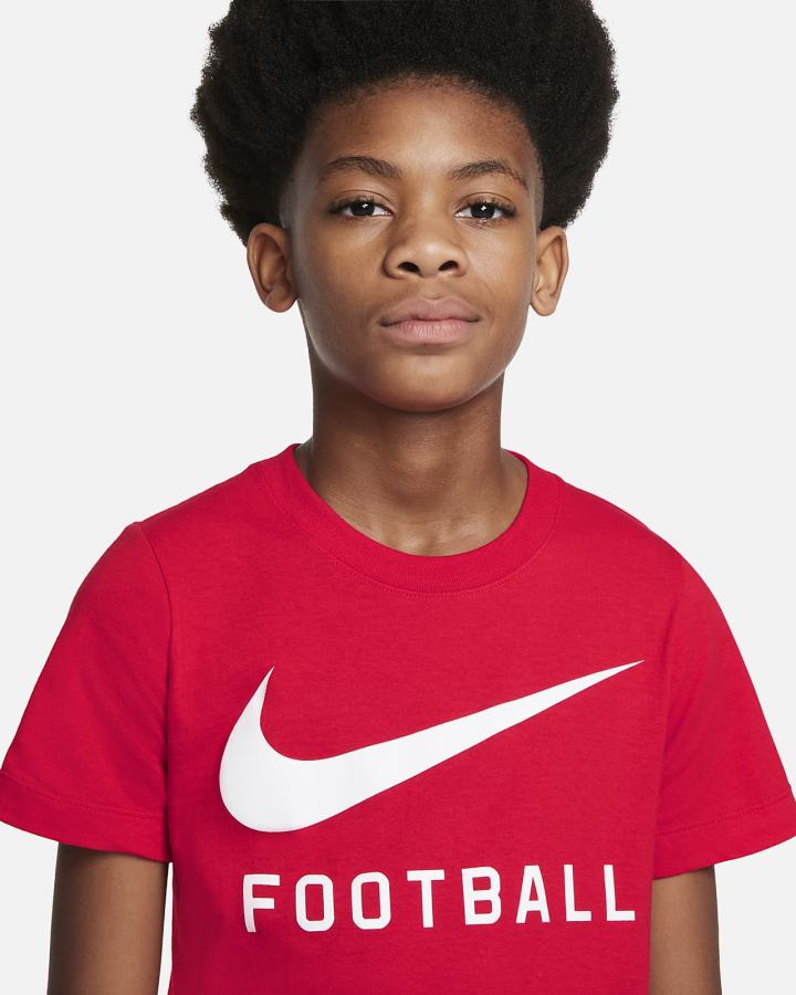 Camiseta Nike Swoosh Kids Niño Rojas | POEYN-2786