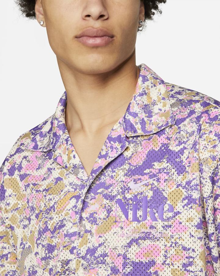 Camiseta Nike Trek Division Top Hombre Moradas | RNHSU-1402