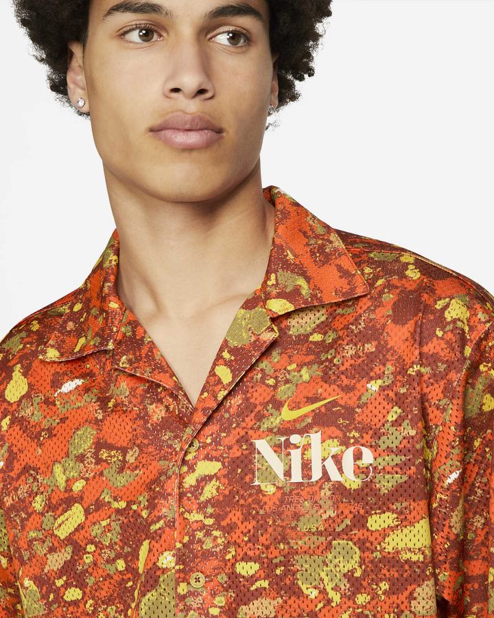 Camiseta Nike Trek Division Top Hombre Naranjas | XBDIT-5261