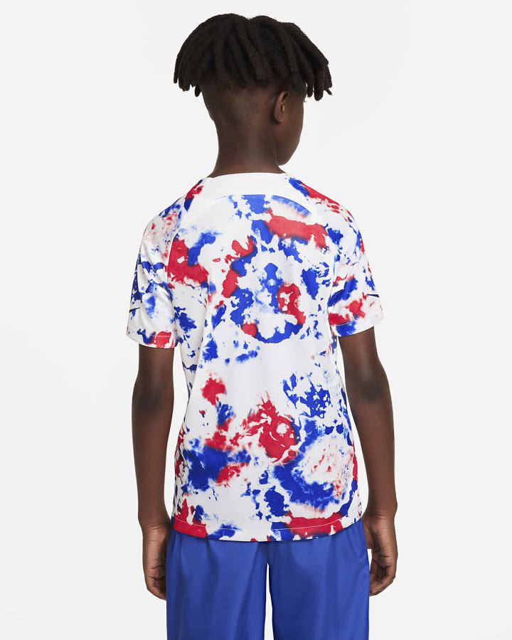 Camiseta Nike U.S. Kids Dri-FIT Pre-Match Soccer Top Niño Blancas Azules | VGRJS-8263