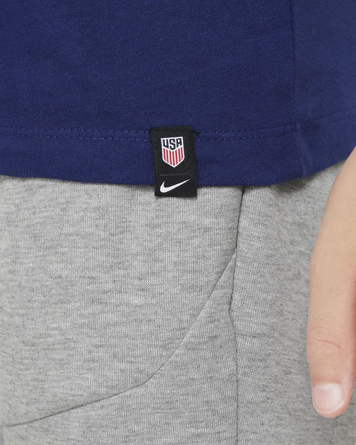 Camiseta Nike U.S. Kids Niño Azules | NMZLT-4571