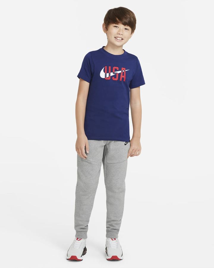 Camiseta Nike U.S. Kids Niño Azules | NMZLT-4571