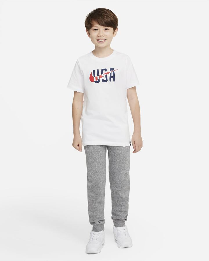 Camiseta Nike U.S. Kids Niño Blancas | XKLDA-5984