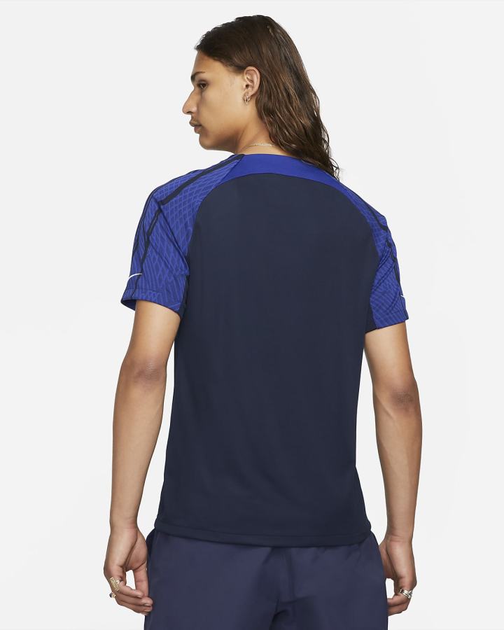 Camiseta Nike U.S. Strike Dri-FIT Short-Sleeve Soccer Top Hombre Obsidian Azules Claro Blancas | KXUWE-0496
