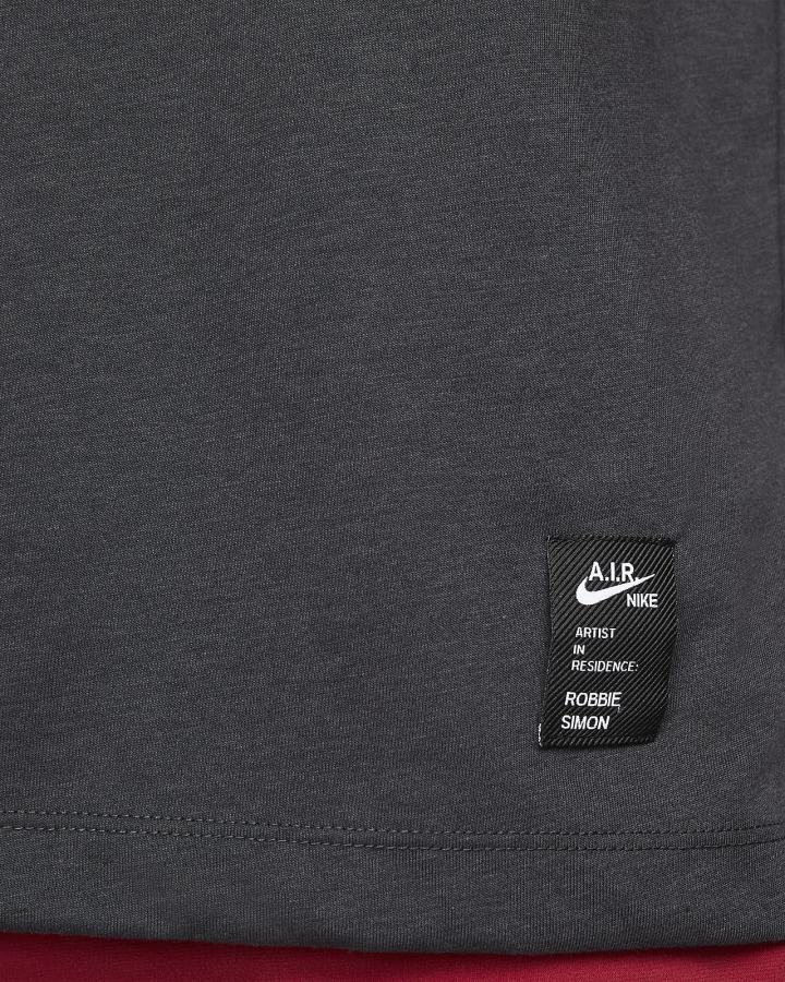 Camiseta Nike Yoga Dri-FIT A.I.R. Hombre Gris Oscuro | OCVFP-9368