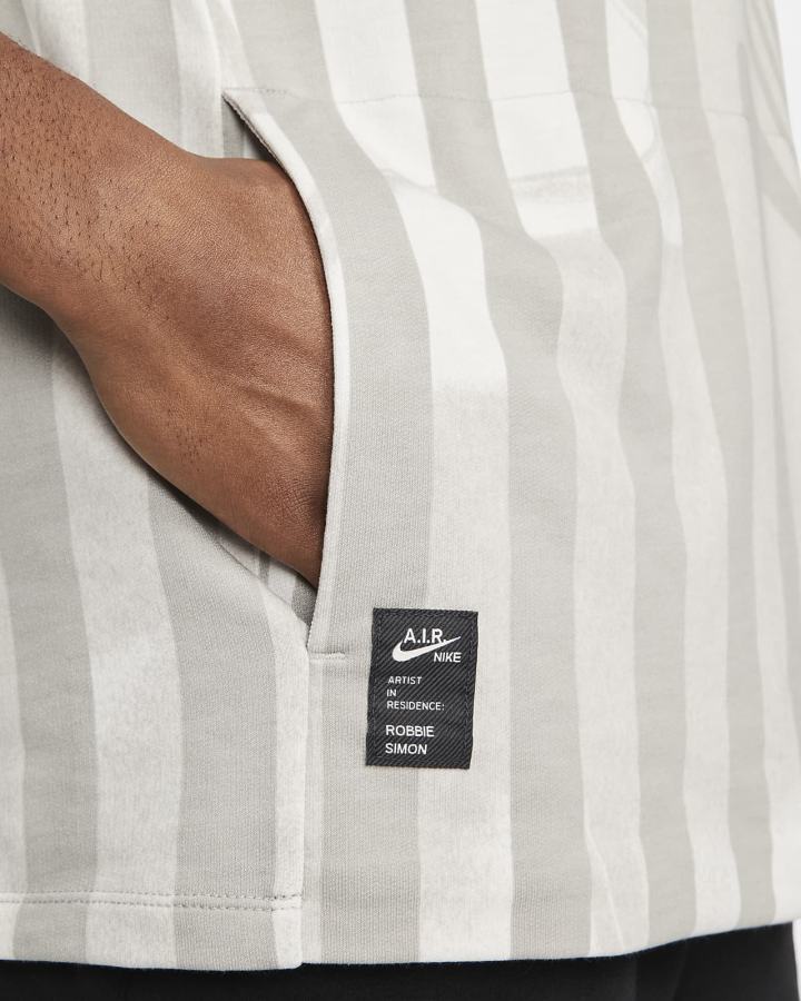 Camiseta Nike Yoga Dri-FIT A.I.R. Top Hombre Gris | VTHAQ-5093