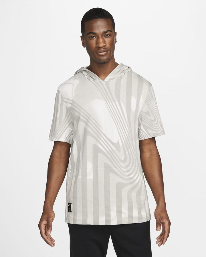 Camiseta Nike Yoga Dri-FIT A.I.R. Top Hombre Gris | VTHAQ-5093