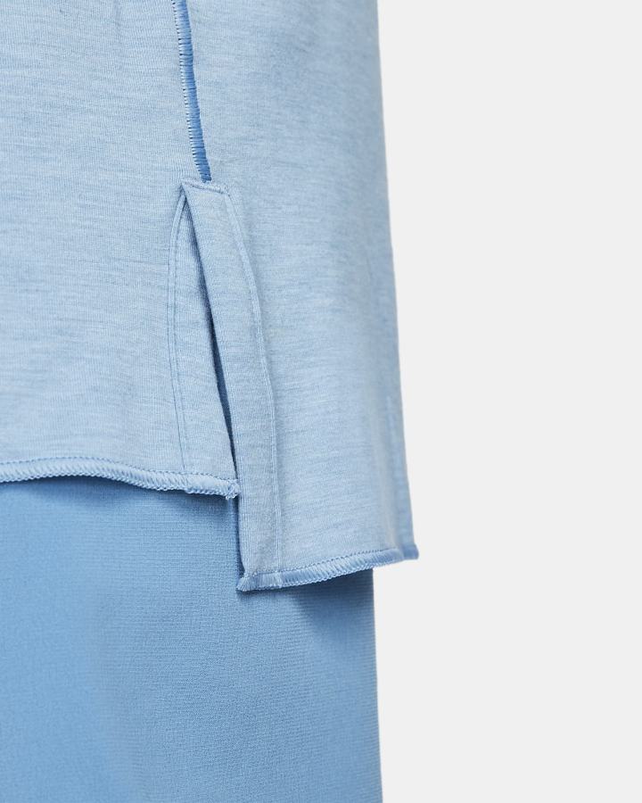 Camiseta Nike Yoga Dri-FIT Top Hombre Azules Gris | CPTAZ-0135