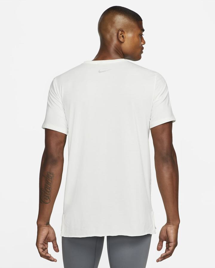 Camiseta Nike Yoga Dri-FIT Top Hombre Gris | CLWVP-8574