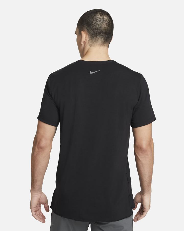 Camiseta Nike Yoga Dri-FIT Top Hombre Negras Gris | NHMRC-7068