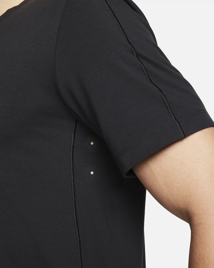 Camiseta Nike Yoga Dri-FIT Top Hombre Negras Gris | NHMRC-7068