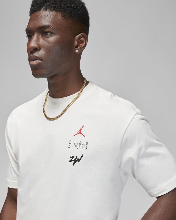 Camiseta Nike Zion Hombre Blancas | SMFCO-1652