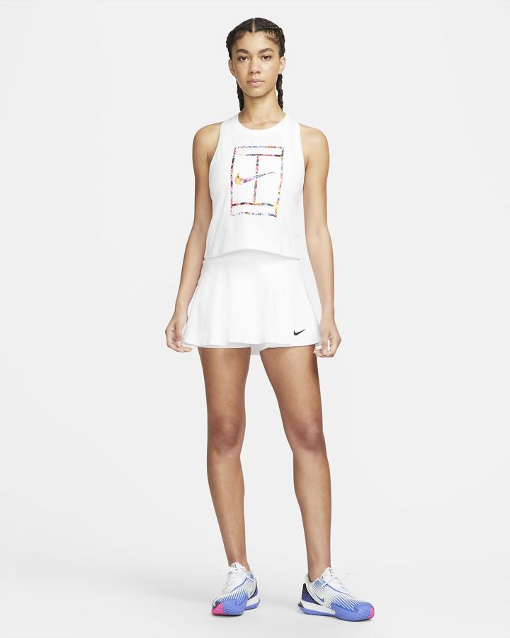 Camiseta Tirantes Nike Court Tennis Mujer Blancas | AJNMY-4572