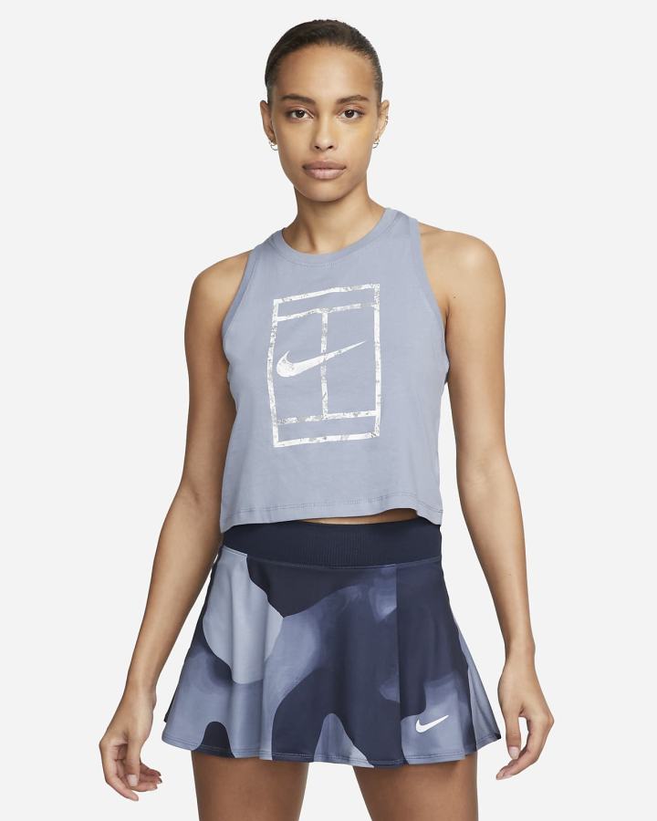 Camiseta Tirantes Nike Court Tennis Mujer Blancas | AJNMY-4572