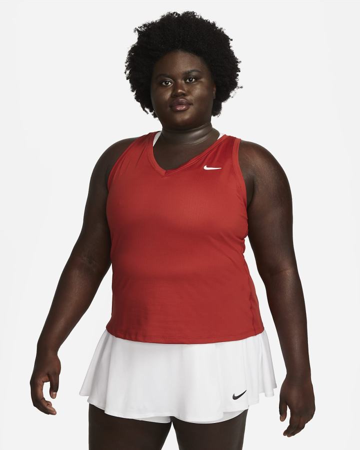 Camiseta Tirantes Nike Court Victory Tennis (Plus Size) Mujer Blancas | BXJLY-2034